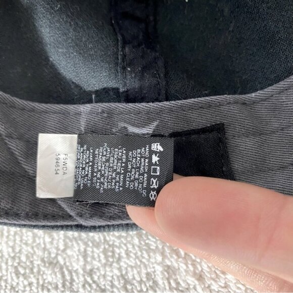 Nike Golf Tour Challenge Black Ribbed Texture Adjustable Fit Ball Cap Hat - Picture 12 of 12